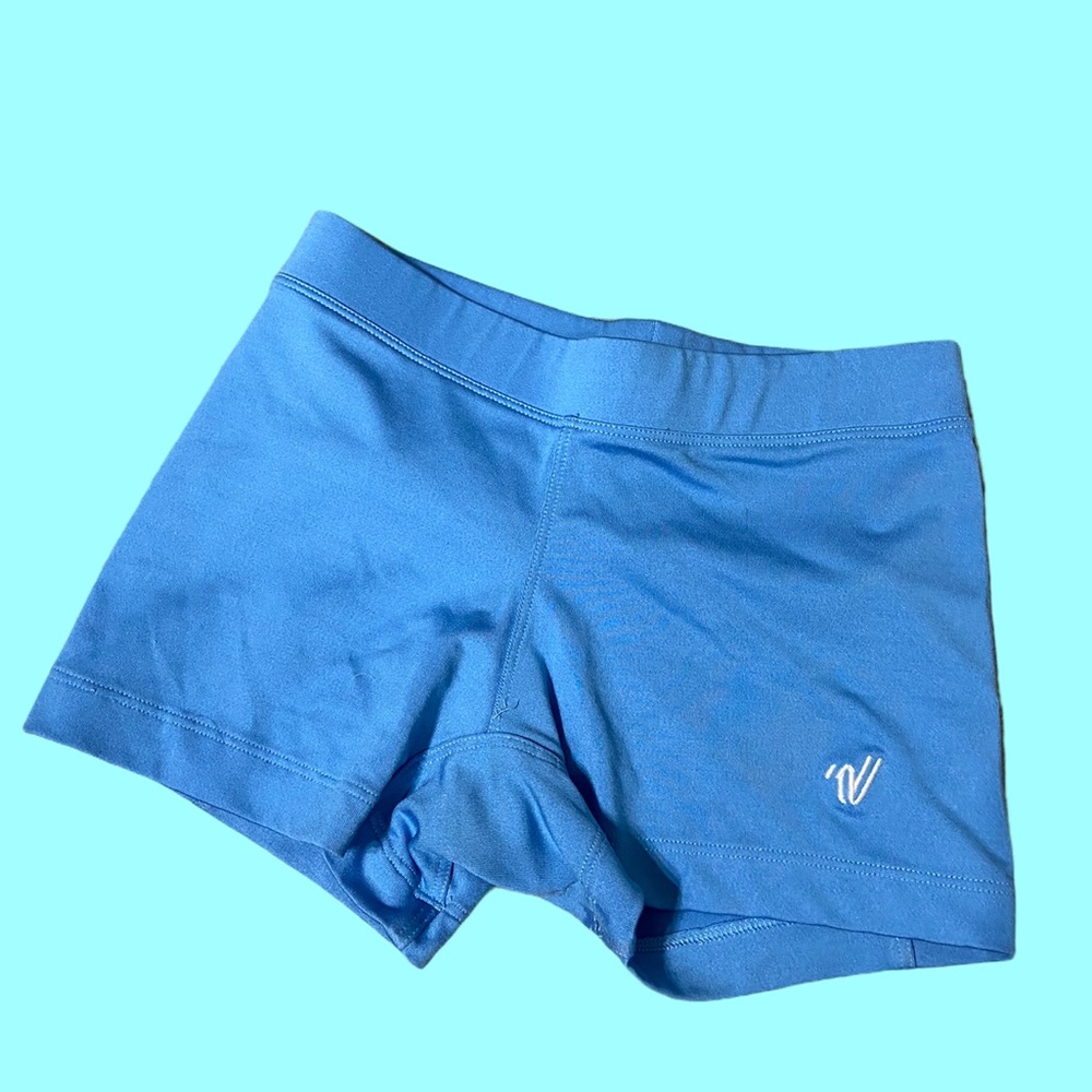 varsity spirit blue cheer shorts